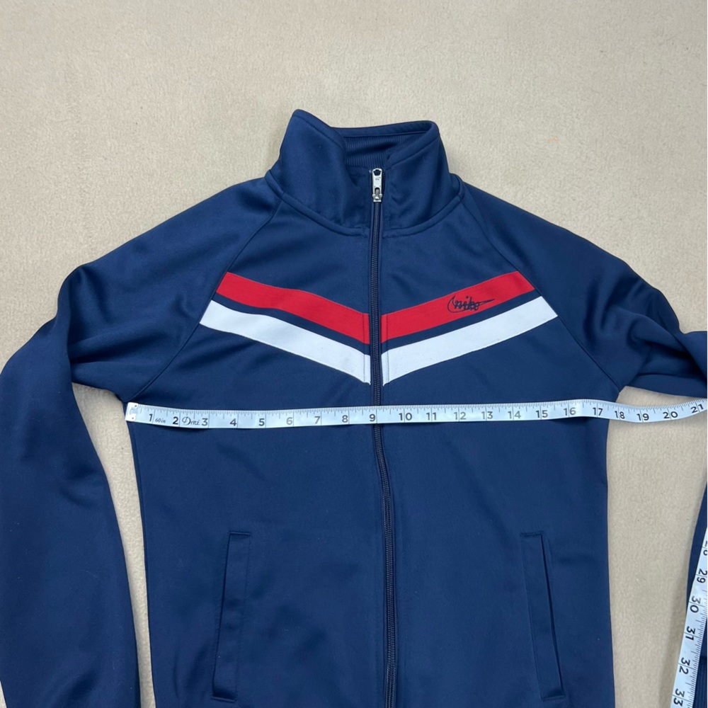 Nike Boston Red Sox Jacket Women Small Blue Full Zip Sewn Letters Long Sleeves - Picture 4 of 11